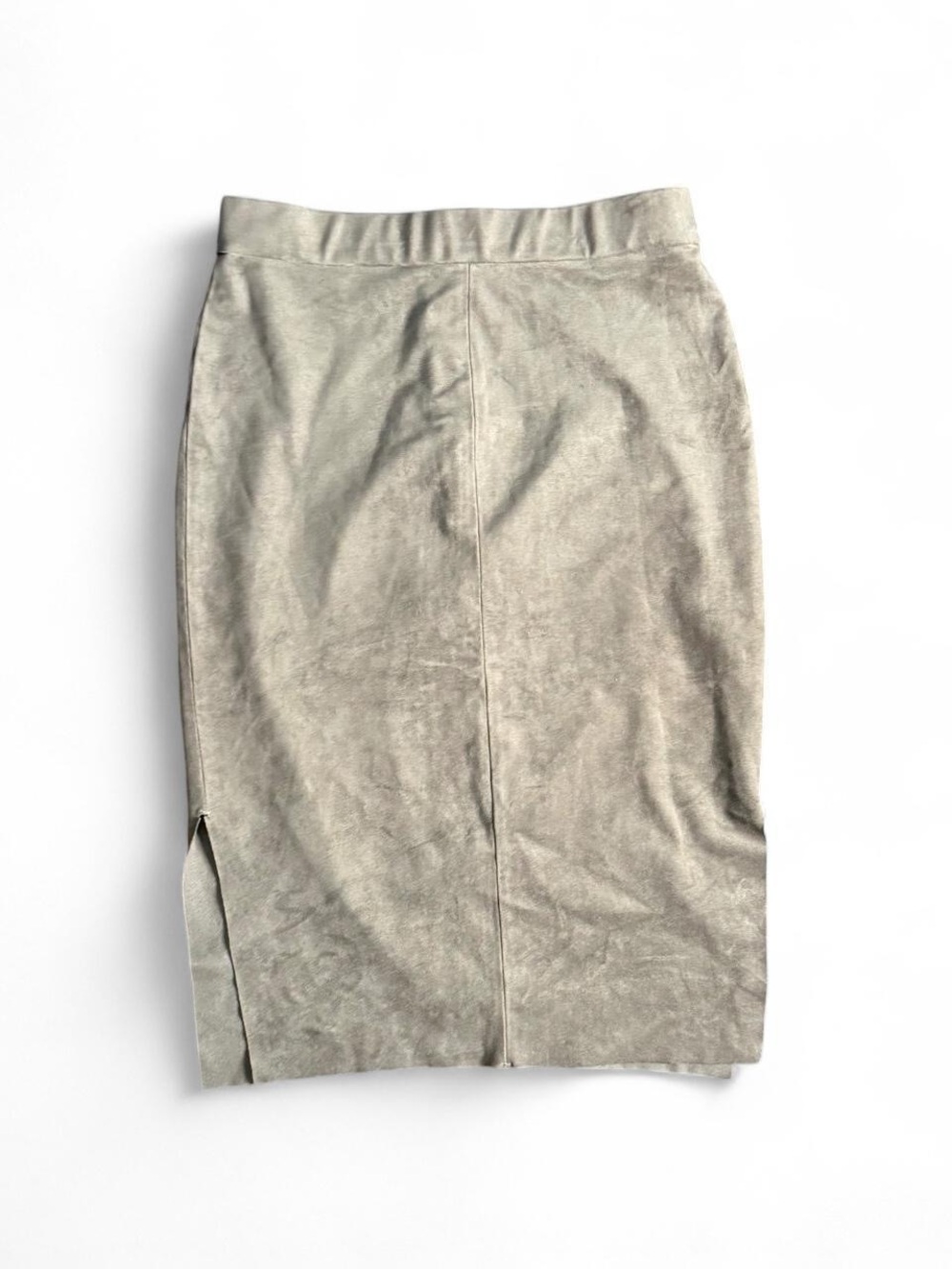 Wilfred Free Grey Suede Pencil Skirt